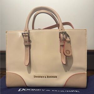 Dooney & Bourke Beige and Tan Satchel